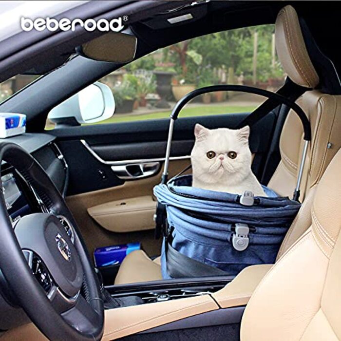 Візок для собак та котів з функцією складання - сірий, 73 x 55 x 100 см, до 15 кг