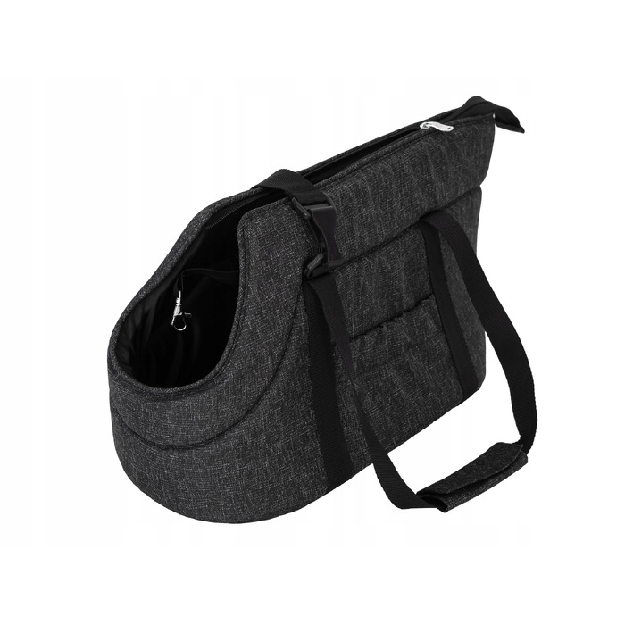 Транспортувальна сумка для собак Doggy, тканинна, чорна, L (30 x 32 x 58 см)