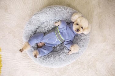 Флісовий теплий зимовий костюм для собак BT Bär з кільцем D, світловідбиваючими елементами, для малих та середніх собак (S, фіолетовий)