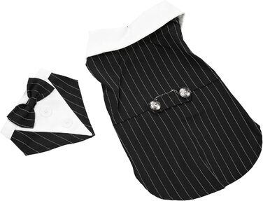 Елегантний костюм для собак Qcwwy: класичний вечірній наряд для собак (M)