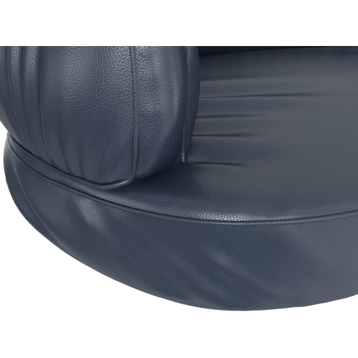 Крісло-ліжко для собак VidaXL, ергономічне, з пінополіуретану, темно-синього кольору, 75x53 см, з штучної шкіри