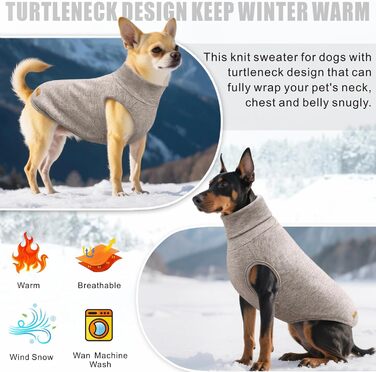 Світшот для собак Mosucoirl: теплий та стильний одяг для маленьких, середніх та великих собак XS-4XL (XL, Хакі)