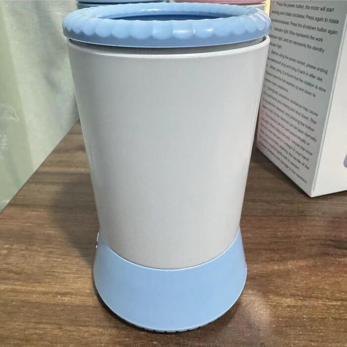 Електричний мийник лап для собак Acunny – USB зарядка, білий/рожевий (блакитний)