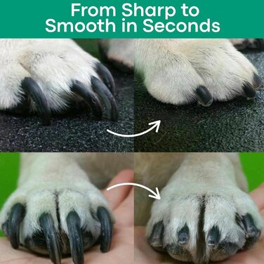 Ножиці для собак та котів з підсвічуванням, безпечні, з вбудованим точилом (білі)