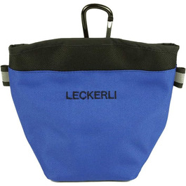 Сумка для корму та ласощів для собак з магнітним закриттям та відділенням для відходів, блакитна серія