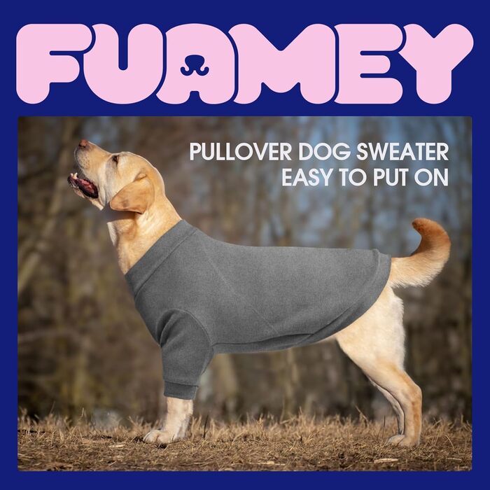 Теплий зимовий светр для собак з коміром, фліс, для дрібних порід (Чихуахуа, Цвергшпіц). Рожевий, сірий, розмір S, L