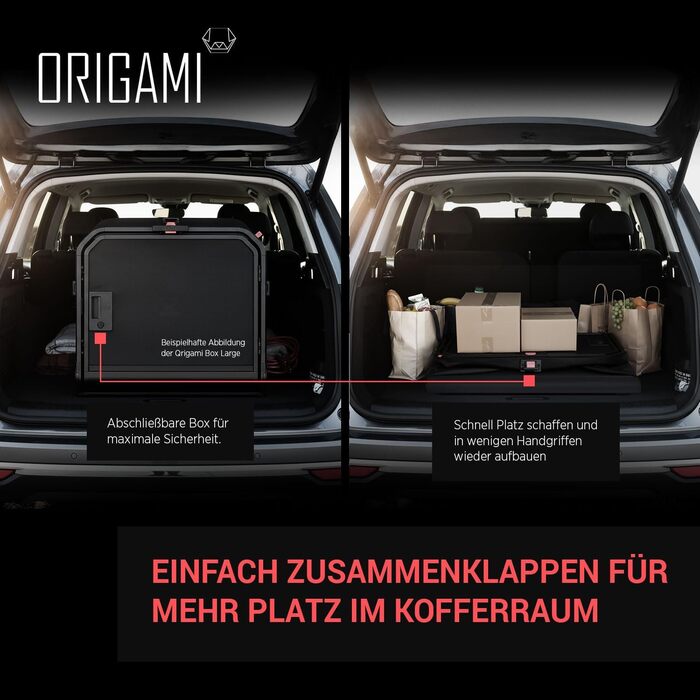 Транспортна переноска для собак 1one1 Origami Medium, алюмінієва, для авто, складна, з тестуванням на безпеку, для собак до 55 кг