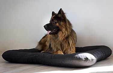 Ліжко для собак середніх порід 4L Textil KLEO, 90x70 см, бежеве, з блискавкою. Ліжко-матрац для собак, вовнове, знімний чохол, легко миється.