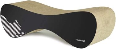 Котячий будиночок myKotty VIGO – міцний когтетоп для котів, 71x21x25 см, чорний