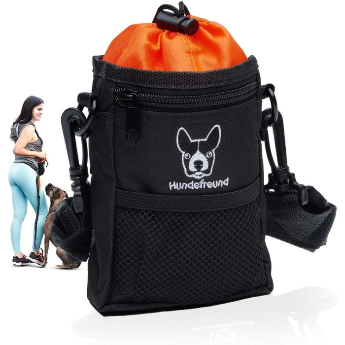 Сумка для ласощів для собак Hundefreund | Зручна сумка для тренувань з 4 відділеннями (14 x 11 x 4 см)