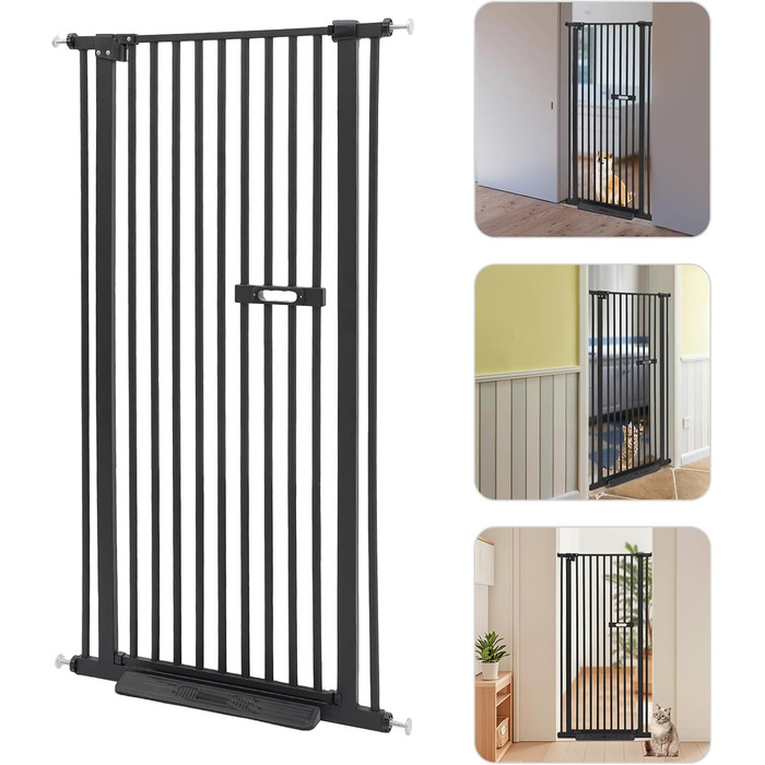 Захист для собак LENDISIY: турнік-загородка, 76-85 см, чорний (150 см)