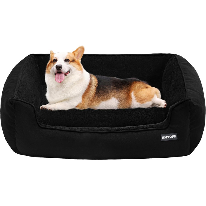 Крісло-ліжко для собак, ліжко для собак, м'яка подушка для собак, кошик для собак знімний та пральний, сірий, 90 x 75 x 25 см