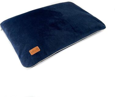 Водонепроникна подушка для собак та котів. Зручне ліжко з матеріалу, безпечне для тварин. Розмір 80x50 см, колір морський.