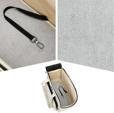 Дихаюча переноска для собак з регульованими ручками - зручна переноска для маленьких собак, для подорожей, прогулянок, пікніків, поїздок в авто