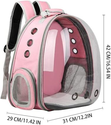 Транспортна переноска для котів Transportbox Katze – рожева, складна, з регульованим плечовим ременем, для котів та маленьких собак