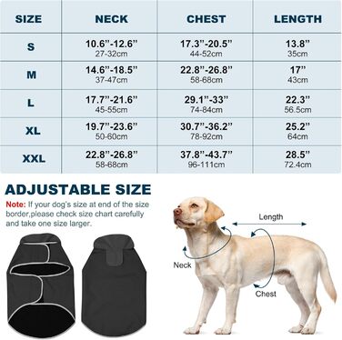 Водонепроникний собачий дощовик Yfbrite, легкий дощовик для тварин, регульований, теплий, для всіх порід, сірий, розмір M