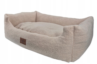 Ліжко-диван для собак Odol-Plusz, рожеве, прямокутне, розмір L 95x75 см