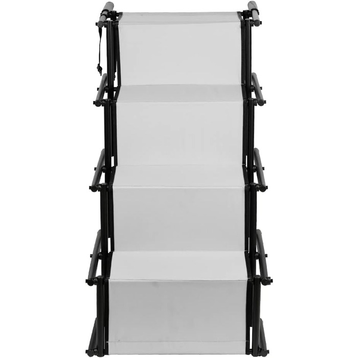 Сходинка для собак у багажник авто: захист суглобів, 4 сходинки, вантажопідйомність 75 кг, сірий колір