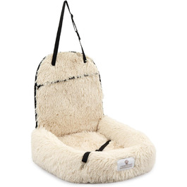 Ортопедичний автокрісло для собак Pfoten&Nasen® 2 в 1 (50x79x33 см, бежевий) для великих, середніх та маленьких собак