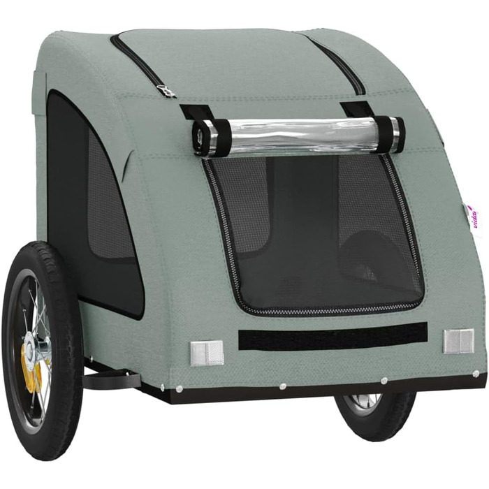 Причіп для велосипеда Gecheer для собак, зелений, з відбивачами, 124 x 53 x 53 см