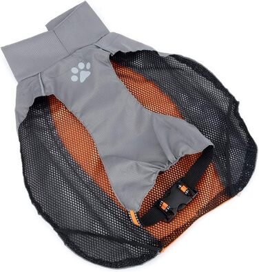 Водонепроникна куртка для собак Selmai, велика, з відбиваючими елементами, вітрозахисна, тепла жилетка, одяг для собак середніх та французьких бульдогів, для прогулянок, спорту та активного відпочинку в холодну погоду, оранжевого кольору, розмір 5XL