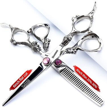 Професійні ножиці для волосся Sharonds Lila 6 дюймів (2 шт.) - високоякісні інструменти для перукарів