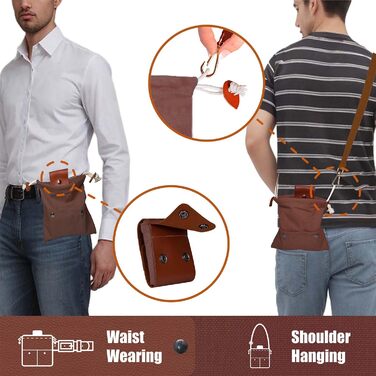 Сумка для корму з кишенями (Коричнева)