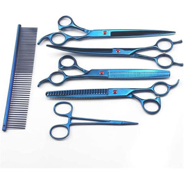 Професійна ножиця для собак, вигнута ножиця для шерсті, набір ножиць для грумінгу домашніх тварин з круглим безпечним наконечником