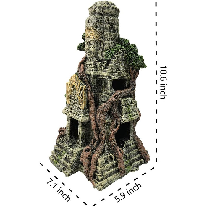 Статуетка Будди для акваріума SLOCME - декор Angkor Tempel, орнамент