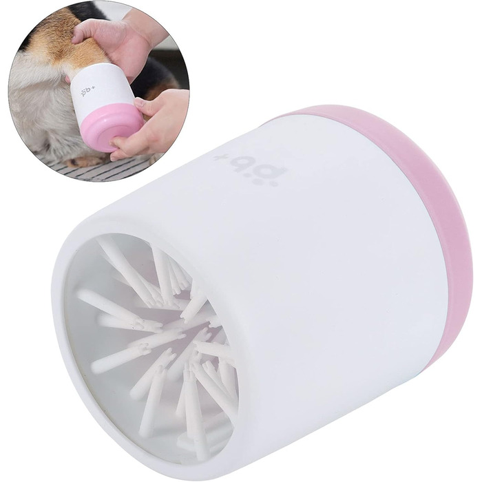 Автоматичний очищувач лап для собак та котів Qcwwy, рожевий