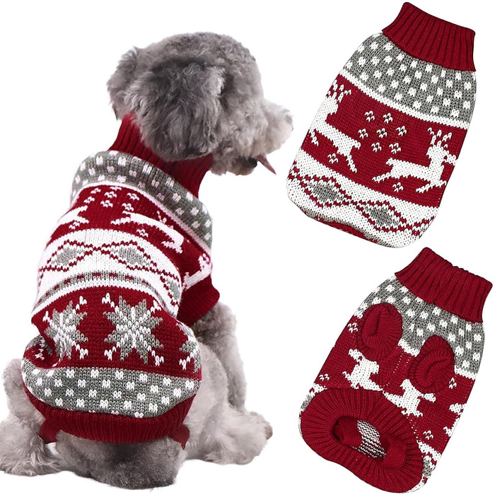 Пуховик для собак на зиму, теплий пуховик для тварин, одяг для собак, червоний, розмір S