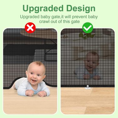 Захист для дверей MYPIN - висувна сітка, 0-140 см. Захист для собак, дітей. Чорний колір.