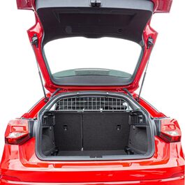 Сітка-перегородка для собак Travall Audi Q2 (2016-), захист багажника, сітка для транспортування собак, міцна сталева сітка