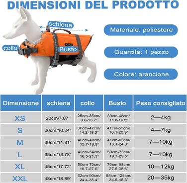 Рятувальний жилет для собак, безпечний жилет для плавання, регульований розмір, з міцним ручним захватом (S) Small