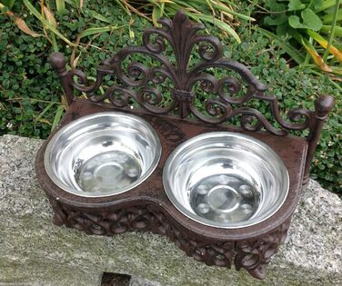 Миска для собак та котів Dekowonderland з чавуну, античний стиль