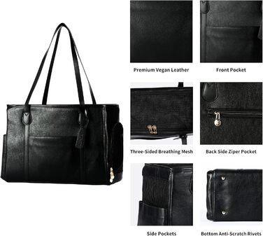 Сумка-переноска для собак і котів Monanller, шкіряна, для маленьких собак, кошенят та цуценят, схвалена авіаперевозниками, м'які бокові стінки (Чорний)