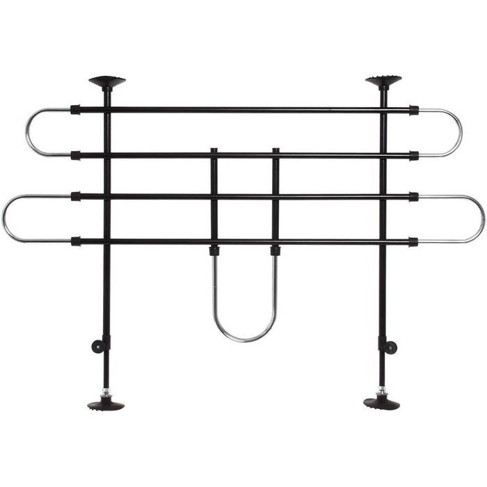 Захист для воріт Karlie Autoschutzgitter B: 90-140 см H: 65-110 см, чорно-сріблястий