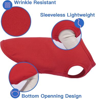 Флісовий пуловер для собак, 3 шт. у наборі, зелений, XS, еластичний, теплий світшот для цуценят, домашній одяг, м'яка зимова сорочка, для шарування під куртки, одяг для собак на відпочинок. Зелений (X-Large, Червоний/Подорож, однотонний (Getaway Solids))