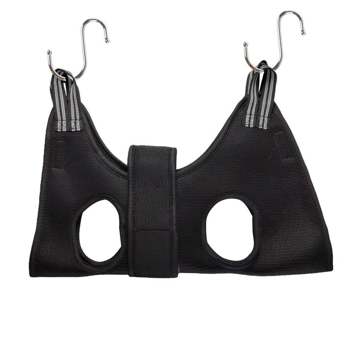 Грумерський жилет для собак та котів YRRYGMN | для грумінгу, купання, стрижки та обрізки кігтів. Чорний