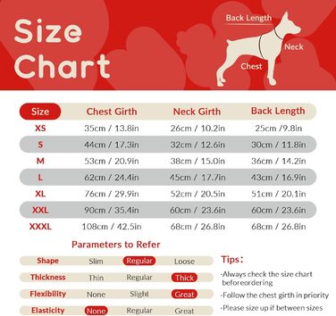 Зимовий одяг для собак, теплий зимовий одяг для маленьких собак, водонепроникний одяг для собак, одяг для собак чихуахуа (червоний, XS) XS (обхват шиї - 26 см, обхват грудей - 35 см) Червоний