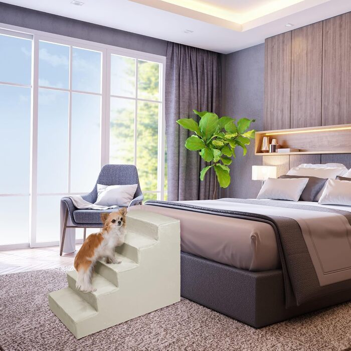 Сходинка для собак Mg Design - Marineblau (темно-синій), стабільна, для собак та котів, 40x45x5 см, 71x40.5x56 см