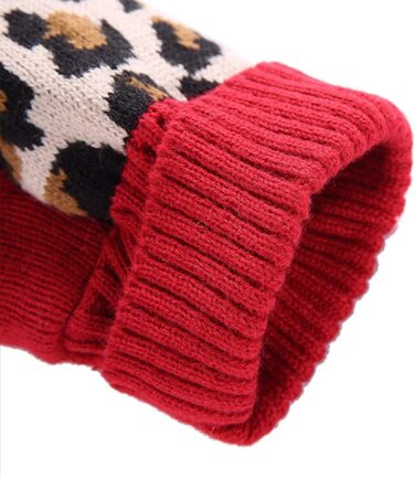 Теплий зимовий пуловер для собак з леопардовим принтом, для дівчаток та хлопчиків, великих, середніх та маленьких порід