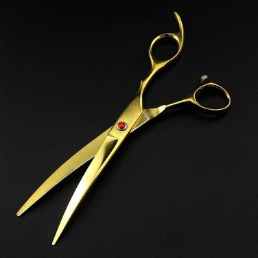 Професійний набір для грумінгу собак та котів: ножиці для стрижки, розрідження, вигнуті ножиці (7-дюймовий набір, чорний)