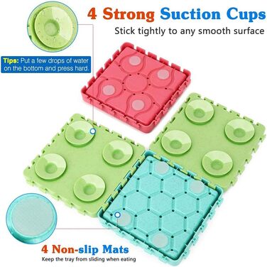 Набір мисок для собак 4 в 1 з уповільненням годування, інтерактивна миска для собак та котів, з присосками (4 шт.)