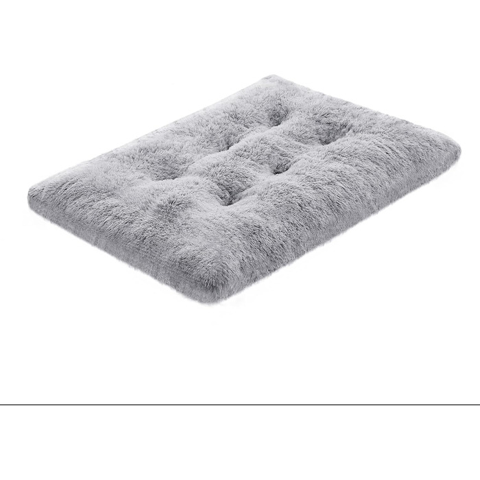 Ліжко для собак Feandrea, м'яка подушка, пухнасте покриття, 110 x 73 см, м'яка підкладка, можна прати, багатофункціональне, Ombré-Сірий PGW203G01 L 110 x B 73 x H 10 см