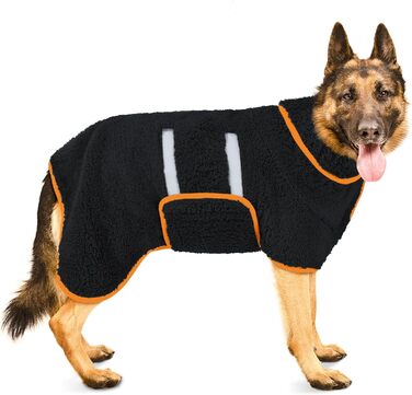 Рушник для собак Bienbee, чорний, XXL, швидковисихаючий, супер вбираючий