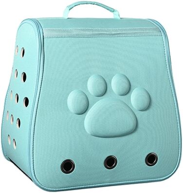 Транспортна переноска для собак та котів | Складана переноска для тварин, блакитна