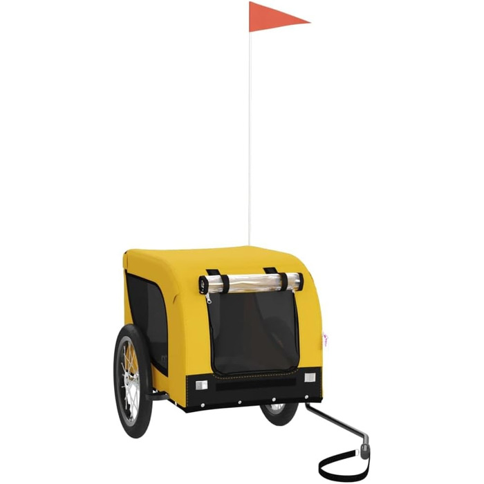 Причіп для велосипеда для собак Жовто-чорний, Oxford-тканина та залізо, LH10049