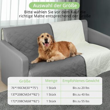 Водонепроникний килимок для собак, неслизька підстилка для тварин, килимок для котів, миючий, для захисту дивану, ліжка, автокрісла (темно-сірий, 76 x 190 см)