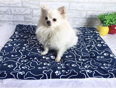 М'яка літня килимок для тварин, лежанка для собак та котів - кістка, 74x100 см